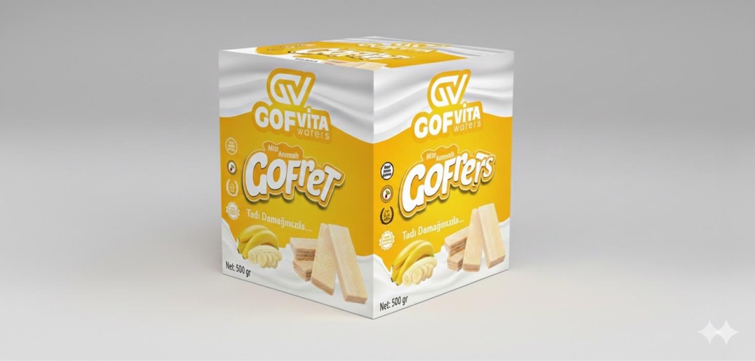 Muz Aromalı Gofret