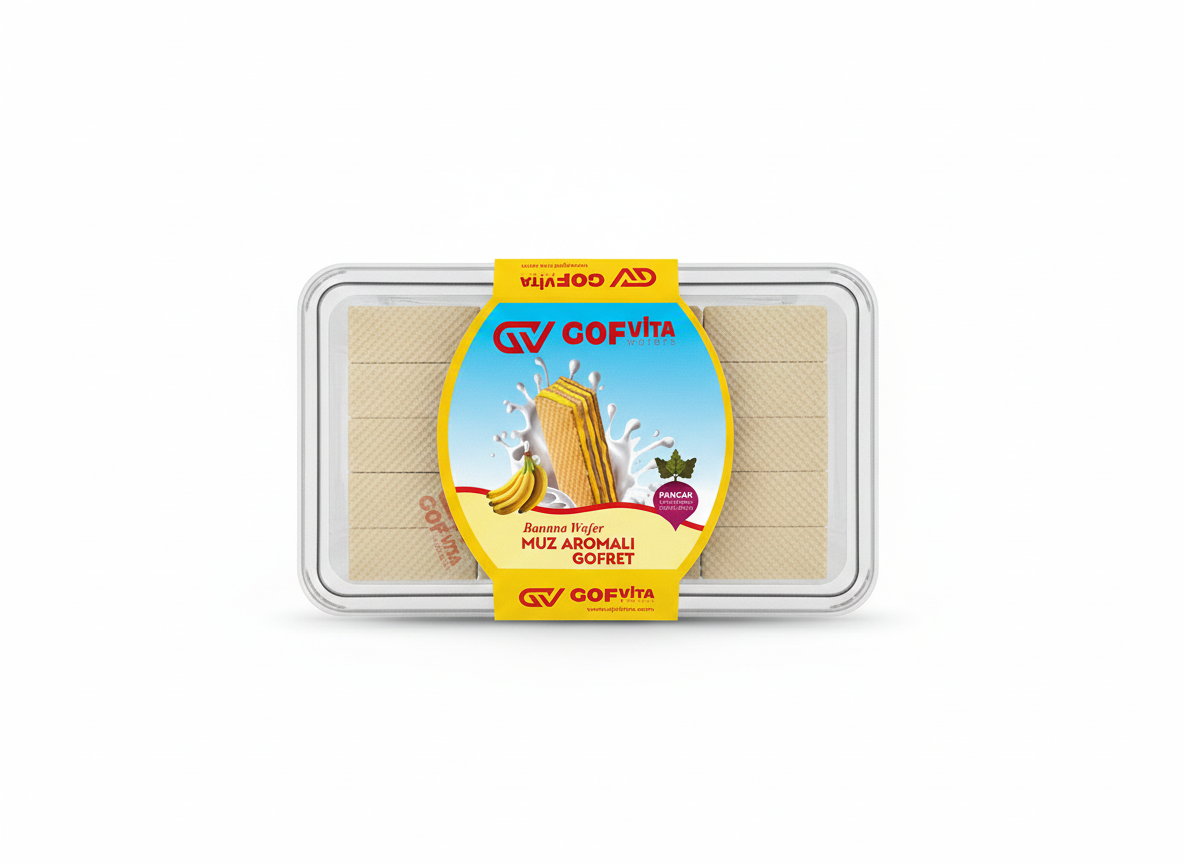 Muz Aromalı Gofret