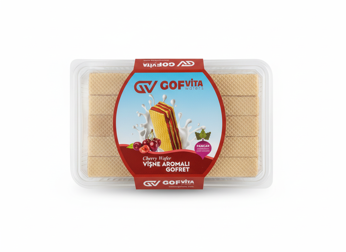 Vişne Aromalı Gofret